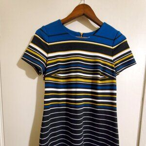 Calvin Klein Blue Striped Sheath Dress- Size 4